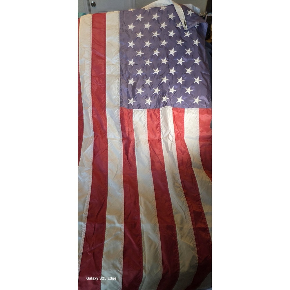 USA Flag Co American Flag 3x5 ft Made in USA FMAA Certified Nylon Embroidered